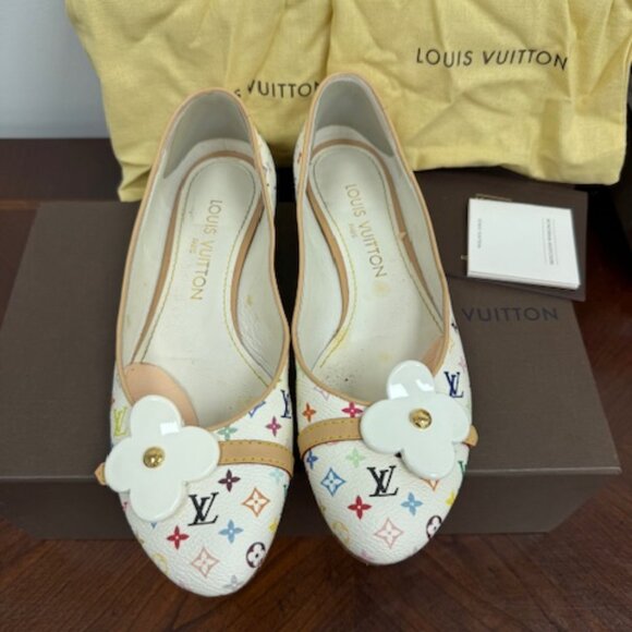 LOUIS VUITTON Monogram Murakami Ballet Flat - Picture 1 of 6